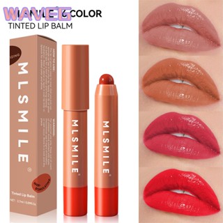 WAVE Mlsmile 6 สีให้ความชุ่มชื้นยาวนานลิปสติกลิปบาล์มลิปกลอน้ำแสงลิปกลอสลิปกลอสหมุนลิปสติกปากกา