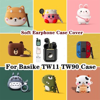 【ส่วนลด】เคสหูฟัง แบบนิ่ม ลายการ์ตูน สําหรับ Basike TW11 TW90 TW11 TW90