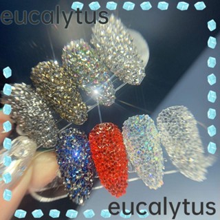 Eucalytus1 ลูกปัดคริสตัลใส สําหรับตกแต่งเล็บ