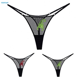 【HODRD】Elegant Womens Mesh Sheer Low Waist Thongs Panties G String Underwear Knickers【Fashion】