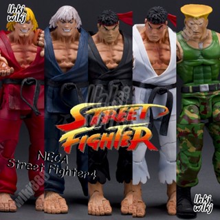 โมเดลตุ๊กตาฟิกเกอร์ NECA Street Fighter Hoshi Ryu Chun-Li Ken Masters Guile Gouki Game Articulado ขนาด 16 ซม. สําหรับตกแต่งห้อง ของที่ระลึก