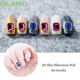 Hilario จี้คริสตัล รูปดาว ดวงจันทร์ หัวใจ สไตล์ญี่ปุ่น สําหรับตกแต่งเล็บ DIY