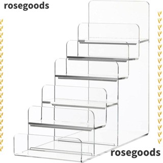 Rosegoods1 ชั้นวางกระเป๋าสตางค์อะคริลิค 6 ชั้น คุณภาพสูง สีโปร่งใส