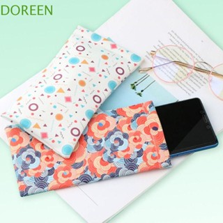 Doreen เคสแว่นตา แบบนิ่ม ลายดอกไม้ยูนิคอร์น ปิดเองได้ จุของได้เยอะ แบบเรียบ สําหรับผู้ชาย