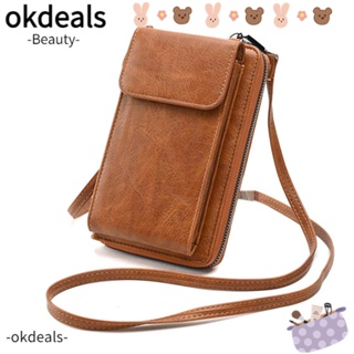 Okdeals กระเป๋าสะพายไหล่ ขนาดเล็ก จุของได้เยอะ ใส่โทรศัพท์มือถือได้ แฟชั่นสําหรับสตรี