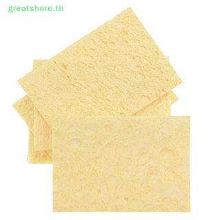 Greatshore ฟองน้ําทําความสะอาดหัวแร้งไฟฟ้า ทนต่ออุณหภูมิสูง 10 ชิ้น