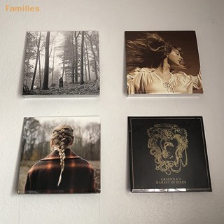 Families&gt; ชั้นวางของอะคริลิคใส แบบติดผนัง สําหรับวางอัลบั้มไวนิล 6 ชิ้น