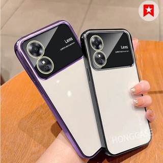 เคสโทรศัพท์มือถือแบบนิ่ม TPU ใส กันกระแทก กันรอยเลนส์กล้อง สําหรับ OPPO A17 OPPOA17 A98 OPPOA98 5G reno 8T reno8T