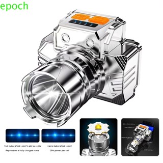 Epoch ไฟฉาย LED แบตเตอรี่ลิเธียม พลังงานสูง สําหรับตั้งแคมป์ ตกปลา