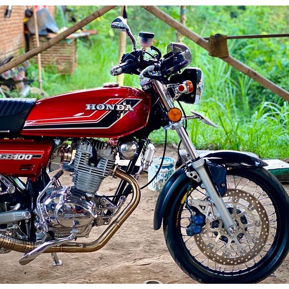 MERAH Striping Decal Polet สติกเกอร์ Honda Cepek CB GL100 GL 100 K5 K5 สีแดงสีดําเงินโปร่งใส Fullset มาตรฐาน variations คุณภาพดีที่สุด