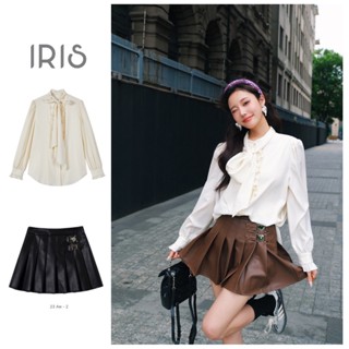 [สินค้าลิขสิทธิ์แท้] IRIS BOUTIQUE IS2023YD77 - IK2023YD59 Cheese cream shirt เสื้อเชิ้ตแขนยาว เสื้อผ้าผู้หญิง