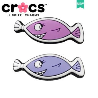 Jibbitz crocs หัวเข็มขัด ลายการ์ตูนปลาน่ารัก อุปกรณ์เสริม สําหรับตกแต่งรองเท้า DIY