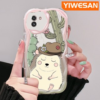 เคสโทรศัพท์มือถือ แบบใส ลายการ์ตูนกระรอกน้อยน่ารัก สีครีม สําหรับ Samsung A03 Core A03s A02 M02 A02s M02s F02s