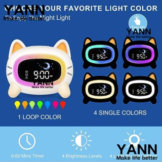 Yann1 นาฬิกาปลุกเด็ก หน้าจอ LED พร้อมเพลงปลุก นาฬิกาปลุก เปลือกพลาสติก การ์ตูน พร้อมไฟกลางคืน เสียงหลับ|วัยรุ่น