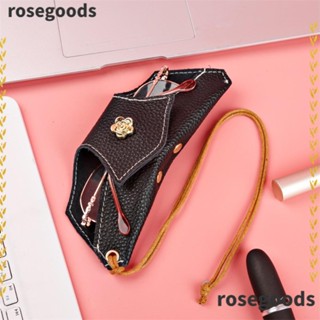 Rosegoods1 แว่นตากันแดด หนัง PU พร้อมเชือกเส้นเล็ก ป้องกัน สีน้ําตาล แฟชั่นสําหรับผู้ชาย