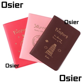 Osier1 กระเป๋าใส่หนังสือเดินทาง บัตรเครดิต หนัง PU กันน้ํา