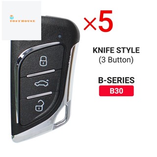 กุญแจรีโมต 3 ปุ่ม KEYDIY B30 K KD-B-Series สําหรับเครื่องทํากุญแจ KD-X2 KD900 MINIKD URG200 5 ชิ้น