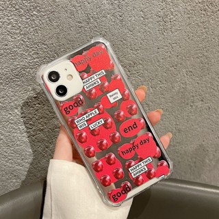 Bella _ เคสป้องกันโทรศัพท์มือถือ TPU แบบนิ่ม ลายผลไม้ กันกระแทก สําหรับ iphone XR XS 11 12 13 14 15 pro max mini S PLUS