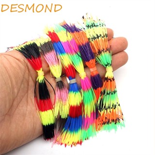 Desmond Buzzbaits Spinner กระโปรงซิลิโคน สีรุ้ง สําหรับตกปลาหมึก