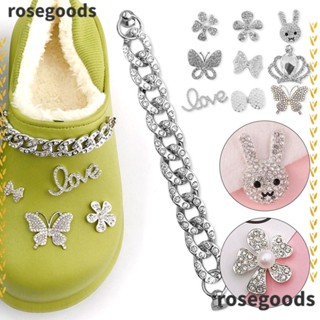 Rosegoods1 สายโซ่ จี้อัลลอย สําหรับรองเท้า DIY