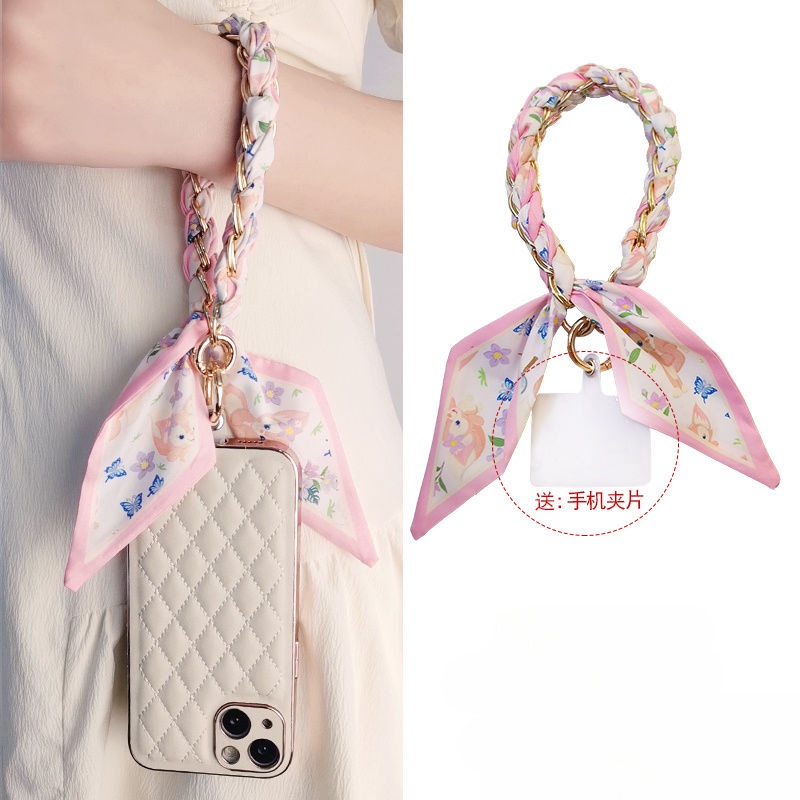 อุปกรณ ์ เสริมโทรศัพท ์ มือถือ Lanyard Hand Chain แฟชั ่ นผ ้ าพันคอผ ้ าไหมจี ้ ฤดูร ้ อน Anti-Lost สายรัดข ้ อมือหญิง Universal เคสโทรศัพท ์ กระเป ๋ าสร ้ อยข ้ อมือ Shock-resistant โทรศัพท ์ มือถือ Universal อุปกรณ ์ เสริม