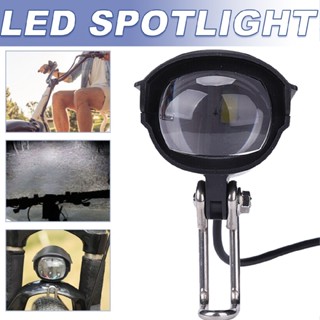 New Electric Bike LED Front Light E-Scooter Bicycle Waterproof Horn Headlight