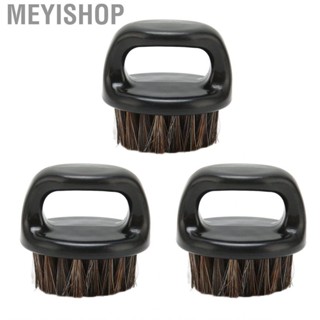 Meyishop Men Beard Brush  Shaving Safe 3Pcs Simulated Bristles for Salon