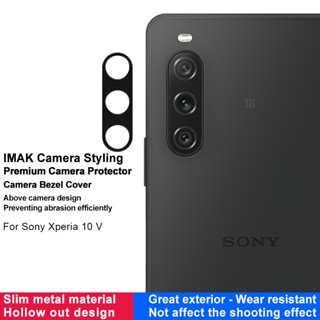 Original iMak ฟิล์มกันรอยเลนส์กล้อง กรอบโลหะ สําหรับ Sony Xperia 10 V Hollow out Camera Protector