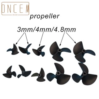 【ONCEMOREAGAIN】One Pair RC Boat Propeller For 3mm/4mm/4.8mm Shaft Rc Boat 3 Blade 32/35/36/52mm