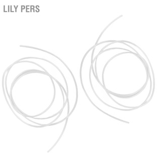  Lily PERS 2PCS หลอดช่วยฟังที่มีประสิทธิภาพการส่งผ่านเสียง PVC Earmold Aid Tubes สำหรับเครื่องช่วยฟังเครื่องขยายเสียงอุปกรณ์เสริม