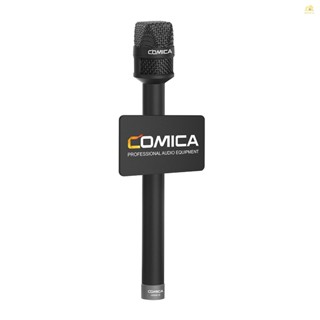 Banana_pie COMICA HRM-S ไมโครโฟนสัมภาษณ์มือถือ สําหรับสมาร์ทโฟน 3.5 มม. TRRS Plug Cardioid Condenser Mic