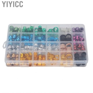 Yiyicc 216pcs Beads For Hair Braids Braid Rings Dreadlocks Hollow