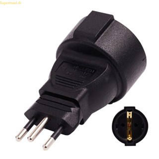 Best อะแดปเตอร์ปลั๊กซ็อกเก็ตเชื่อมต่อพาวเวอร์ซัพพลาย 3pin เป็น EU 2pin AC-Power