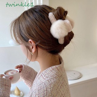 Twinkle1 กิ๊บติดผม ลายฉลาม สีพื้น สไตล์เรโทร แฟชั่นสําหรับผู้หญิง