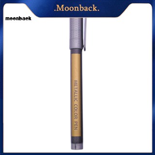 &lt;moonback&gt; ปากกามาร์กเกอร์ โลหะ แห้งเร็ว เป็นมิตรกับสิ่งแวดล้อม สีดํา สําหรับมาร์กเกอร์กระดาษ การ์ด และพู่กันพลาสติก