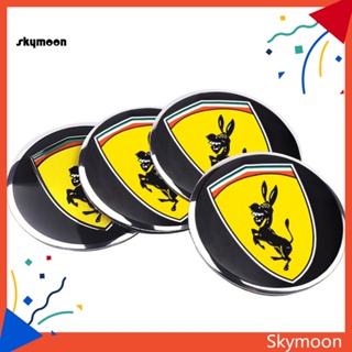 Skym* ฝาครอบดุมล้อรถยนต์ ลายโลโก้สัญลักษณ์ 56 มม. 4 ชิ้น ต่อชุด