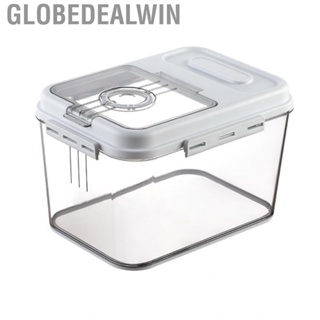Globedealwin Rice Container  Dispenser Bin Plastic for Kitchen