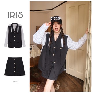 「สินค้าลิขสิทธิ์แท้」Iris Boutique IT23L095 Dark night set เสื้อผ้าผู้หญิง ชุดเข้าเซ็ท