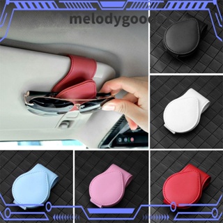 Melodygoods1 คลิปหนังหนีบแว่นตากันแดด แบบพกพา อุปกรณ์เสริม สําหรับรถยนต์