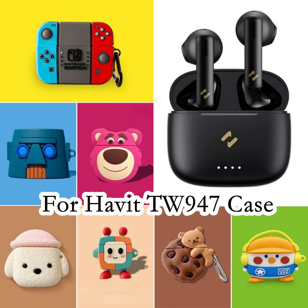 Fast ShipmentFor Havit TW947 กรณี Cool การ์ตูน Series สําหรับ Havit TW947 ปลอกหูฟังนุ่มกรณี