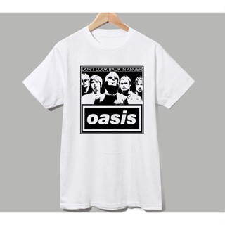 ขายดี เสื้อยืดลําลอง แขนสั้น พิมพ์ลาย Oasis DonT Look Back In Anger สําหรับผู้ชาย 750518