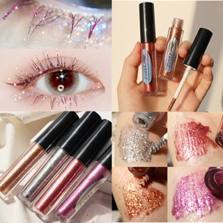 Spot second hair# Cross-border flash sequins broken Diamond mascara not easy to faint quick film shiny tears eye makeup stage makeup makeup 8.cc