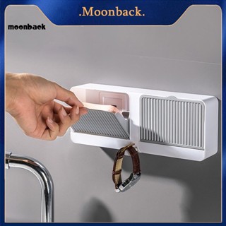 &lt;moonback&gt; กล่องจัดระเบียบสบู่ แบบพกพา สําหรับหอพัก ติดผนัง แบริ่งดี เคสสบู่ น้ําหนักเบา