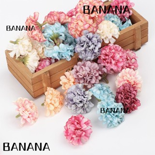 Banana1 พวงหรีดไฮเดรนเยีย ผ้าไหม แฮนด์เมด DIY สําหรับงานปาร์ตี้ 10 ชิ้น ต่อแพ็ค