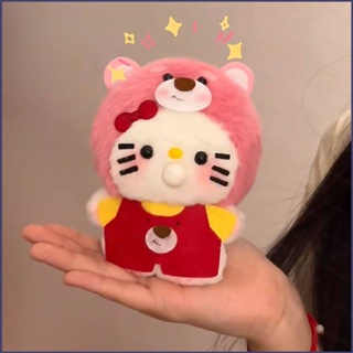 SANRIO Eula จี้ตุ๊กตาของเล่นบีบกด รูปการ์ตูน Hello Kitty เหมาะกับของขวัญ สําหรับเด็กผู้หญิง