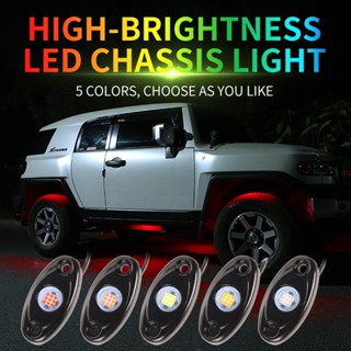 โคมไฟ LED สีม่วง สําหรับตกแต่งรถบรรทุก ATV SUV 4x4 Off-Road Vehicles 1 ชิ้น