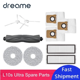 (Ready Stock)Dreame Bot L10s Pro L10s Ultra Robot Vacuum Cleaner Accessories Parts, Main Side Brush, Cover, Filter, Mop Rag Optional