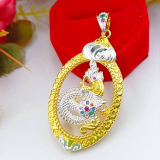 JJISHOP1  C35 จี้พญานาคล้อมเพรช