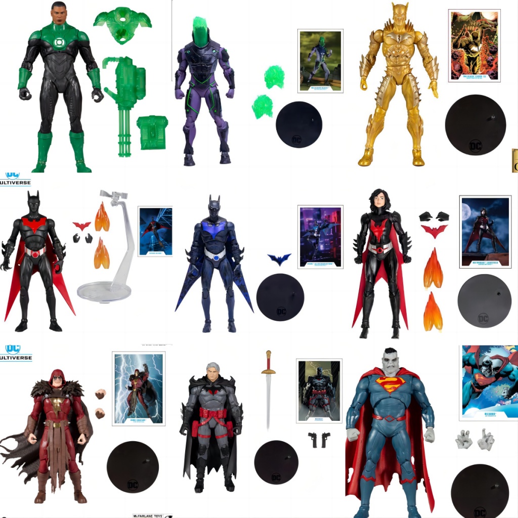 McFarlane Limited Destruction Future Batman Laughing Shazan Red Death Superman Raptor Squad Harry In