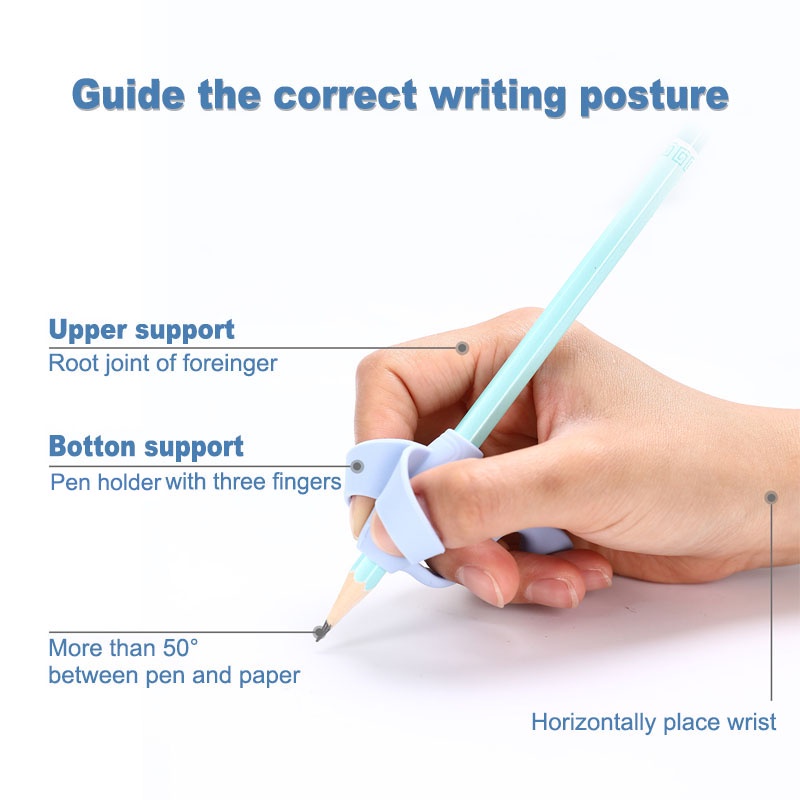 ปลอกสวมนิ้ว จับดินสอ ปากกา ปรับท่าทาง สําหรับเด็ก 1 คู่ - รูปที่ 3